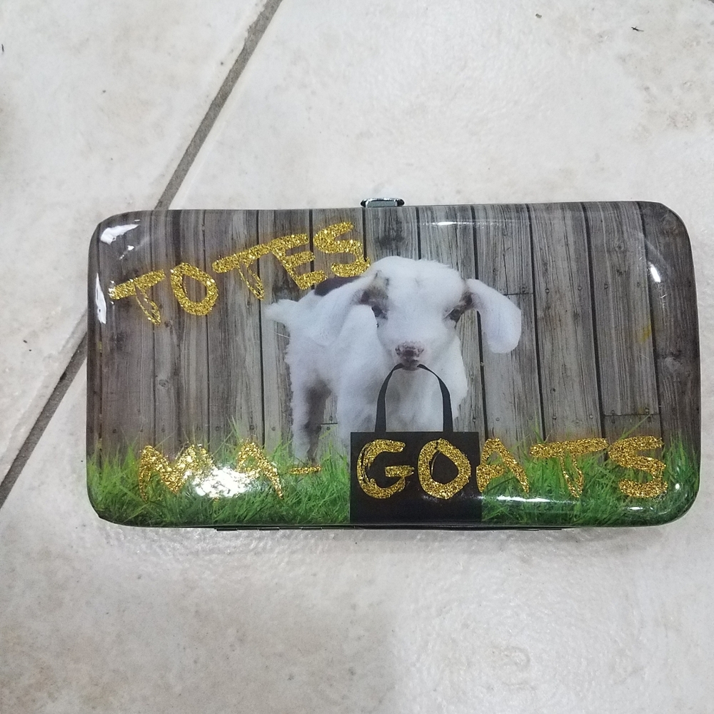 Adorable goat wallet